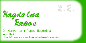 magdolna rapos business card